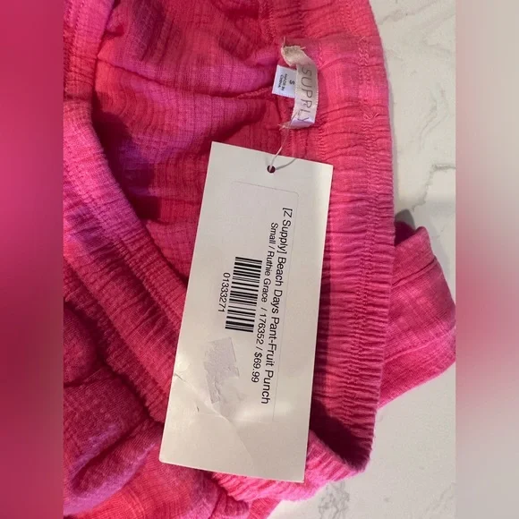 NWT- Z Supply Lounge Set Fuchsia Pink Size Small - Picture 5 of 6